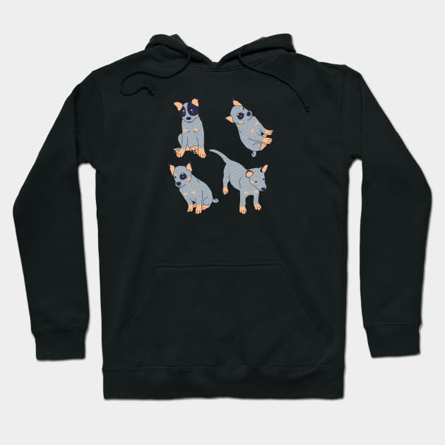 Blue Heeler Puppy Hoodie by Wlaurence